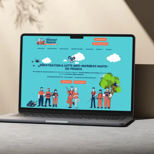 Site professionnel Monsieur Madame Anti Nuisibles