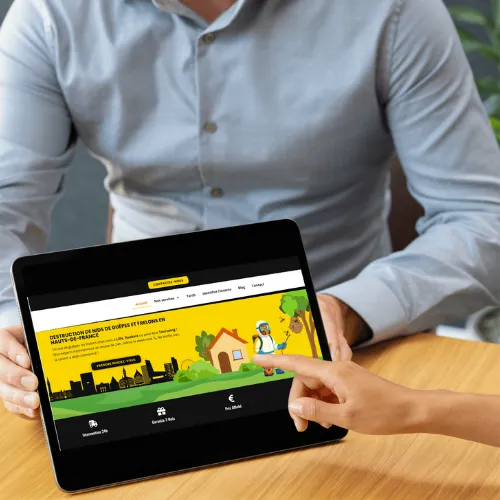 Exemple de site spécialisé destruction de nids de guêpes